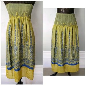 Boho Lapis one size stretch dress/skirt